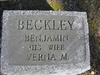 Beckley, Benjamin and Verna M